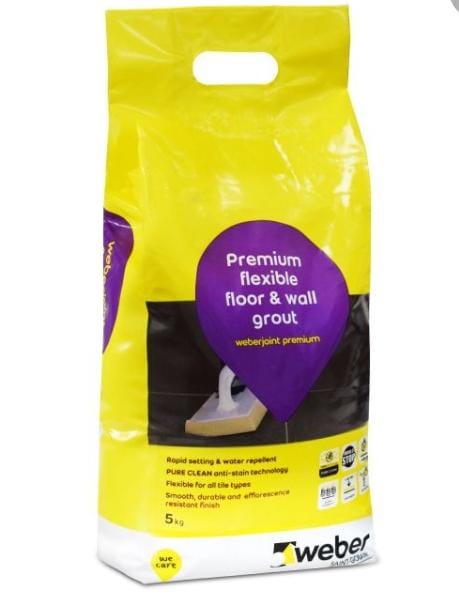 WEBERJOINT TILE GROUT 5KG 180 BLACK